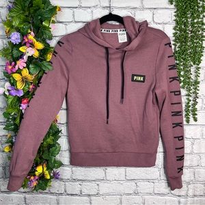 .|💙2/$40💙PINK Victoria's Secret Mauve Hooded Pullover Sweater Size XS